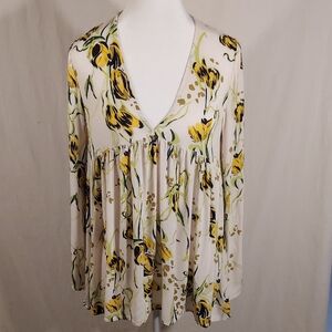 Free People Bella Floral Tunic Top